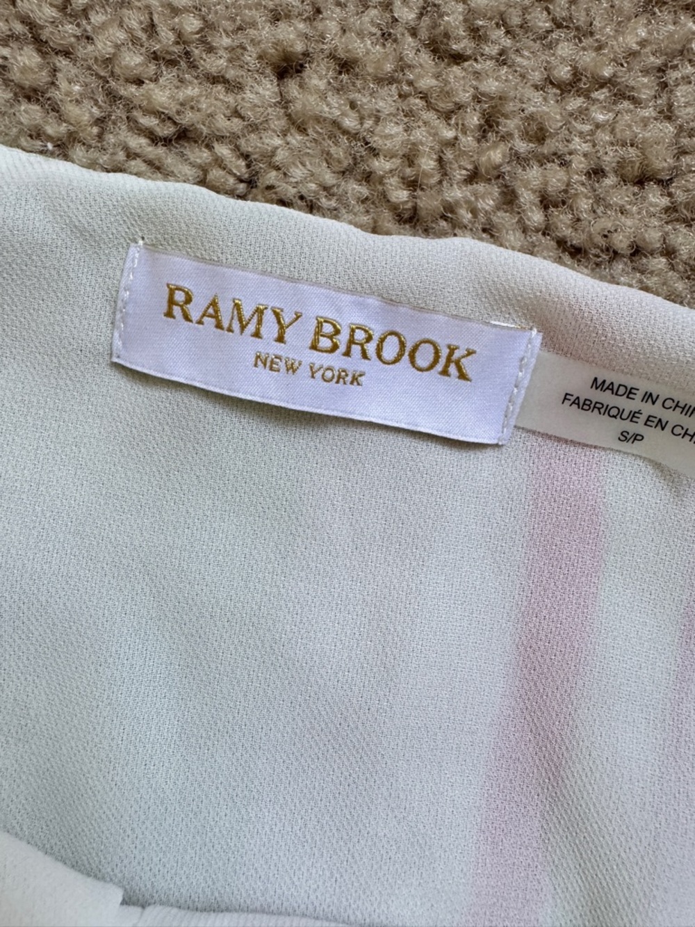 RAMY BROOK, S, Ramy Brook Printed Fern Multicolor Striped halter top - Picture 4 of 4